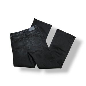 Closed Gillan Wide Leg Jeans Black 27 Made in Italy Retro Flare Cut $375 msrp